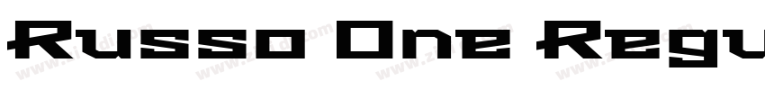 Russo One Regular字体转换